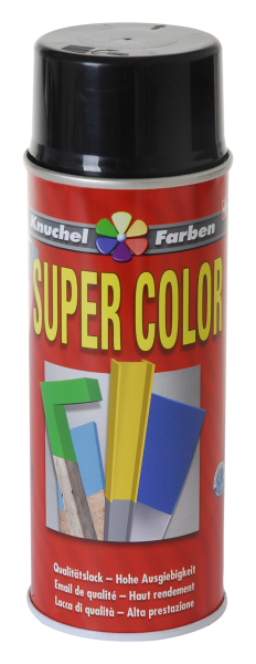 Lack-Spray Super-color 400ml Ral 9005m schwarz matt